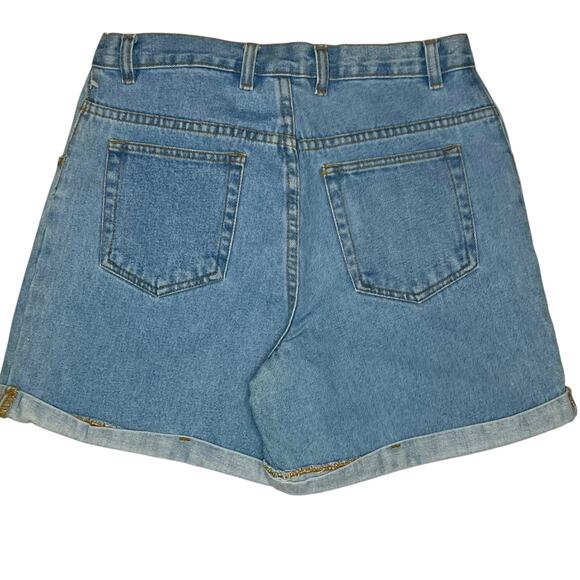 Vintage NO Boundaries High Waisted Denim Blue Jean Shorts Woman’s Size 11/12 - Picture 2 of 9